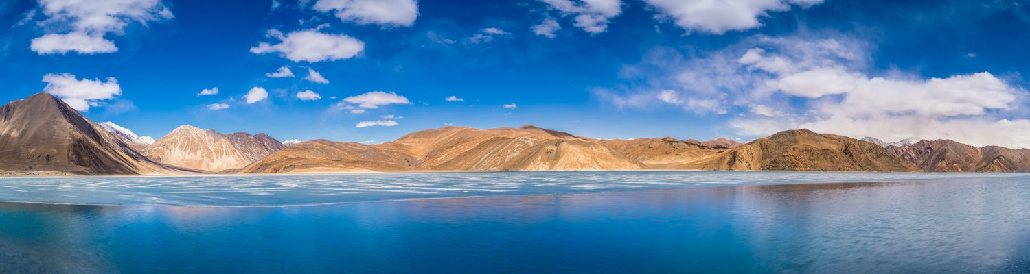 Pangong Lake the world's highest salt water lake in Ladakh, Jamm